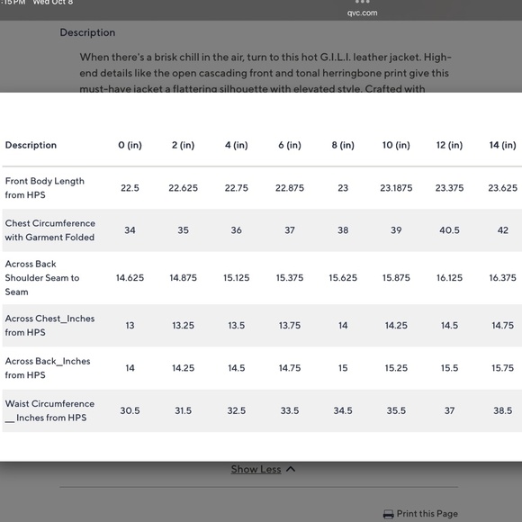 G.I.L.I Open Front Tonal Printed Leather Jacket with Pockets Black SZ 14 - Picture 16 of 16